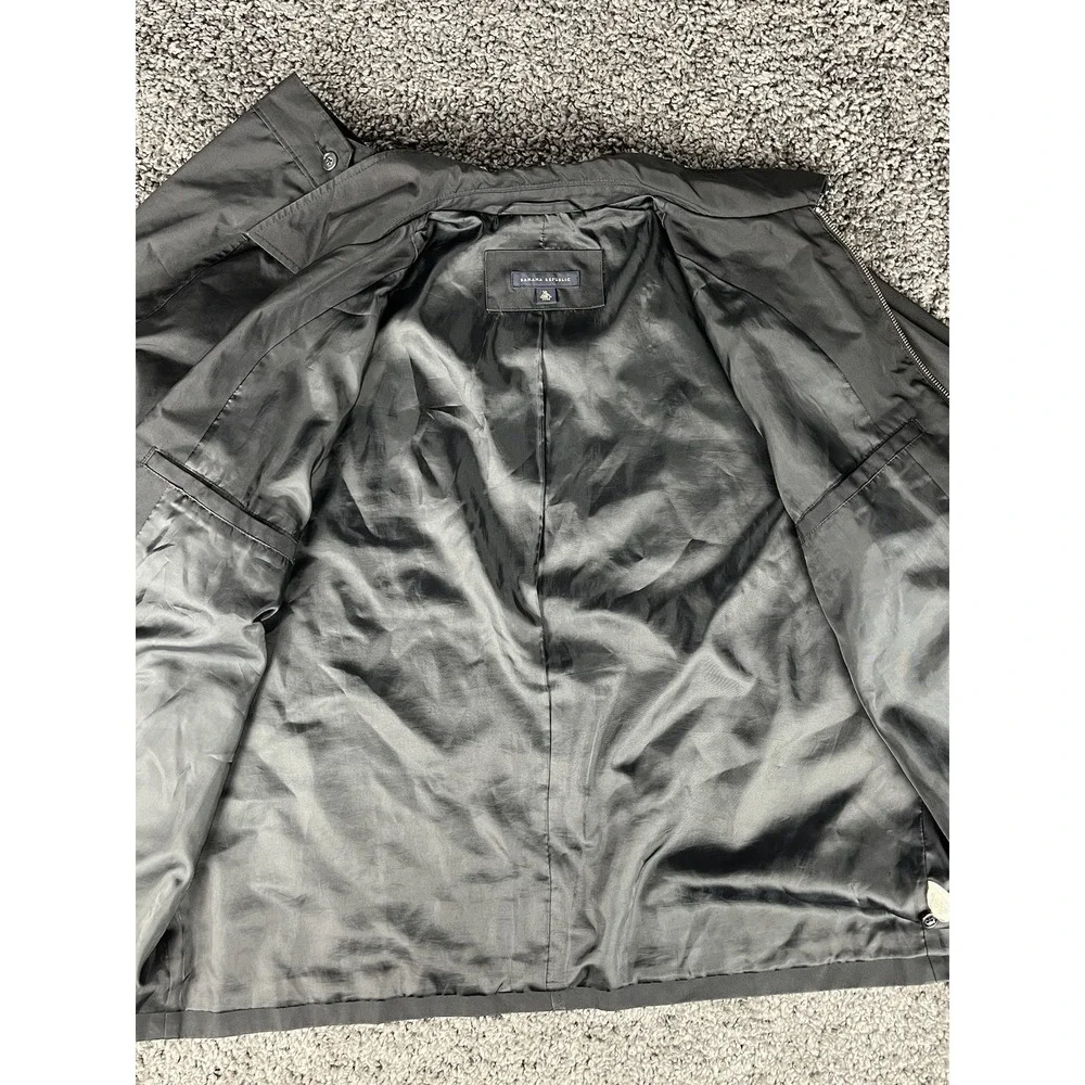 Banana Republic Mens Full Zip Black Tech Softshell Jacket XL